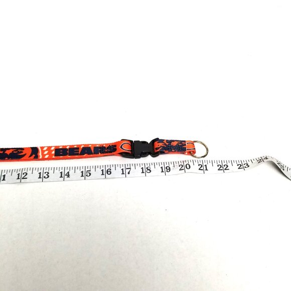 Chicago Bears Orange Navy Lanyard Keychain ID Badge Holder NFL Football Fan Gear - Picture 5 of 5